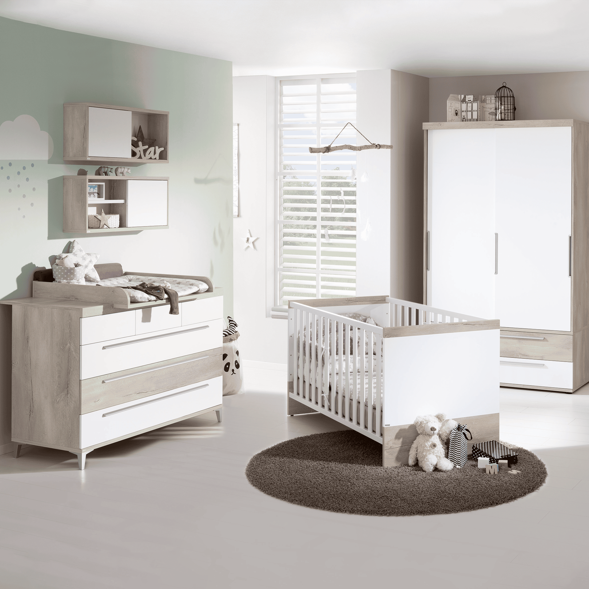 PAIDI 4-teiliges Spar-Set Babyzimmer 2024 Mathea BabyOne | | | Weiß Winterschlussverkauf