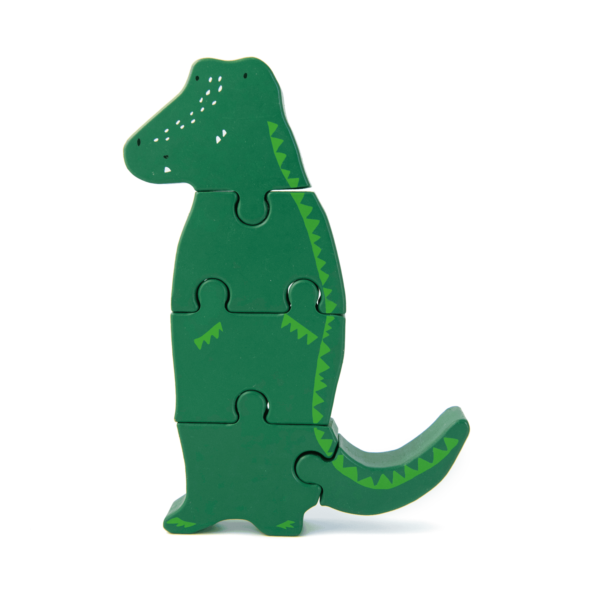 Holzpuzzle Mr. Crocodile trixie Grün 2000585136109 1