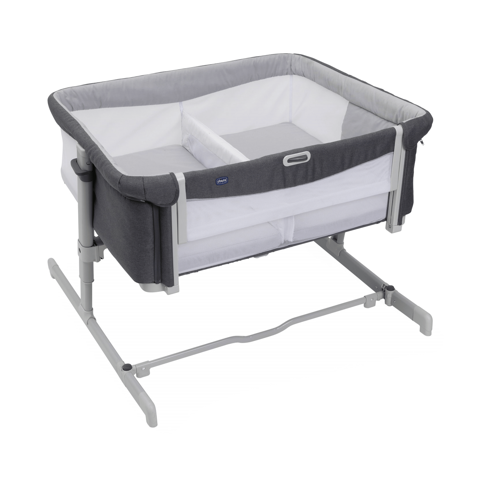 Beistellbett NEXT2ME Twins Magnet Grey chicco Grau 2000586504501 1