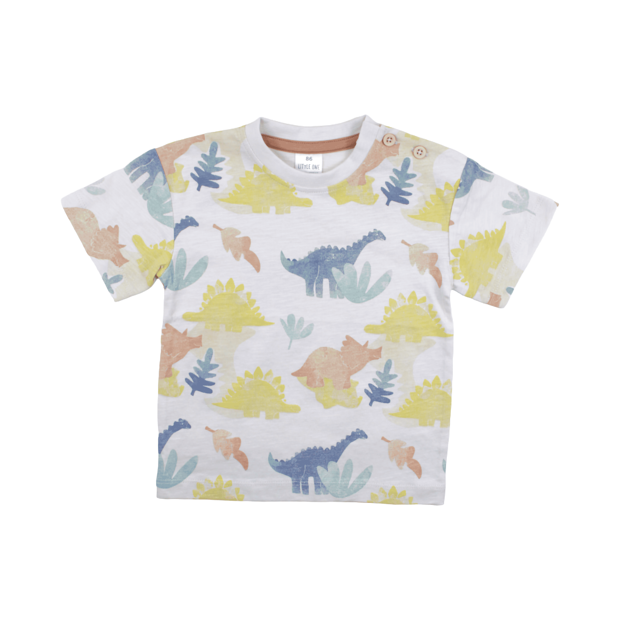 Kurzarmshirt Dino LITTLE ONE Weiß M2000586275500 1