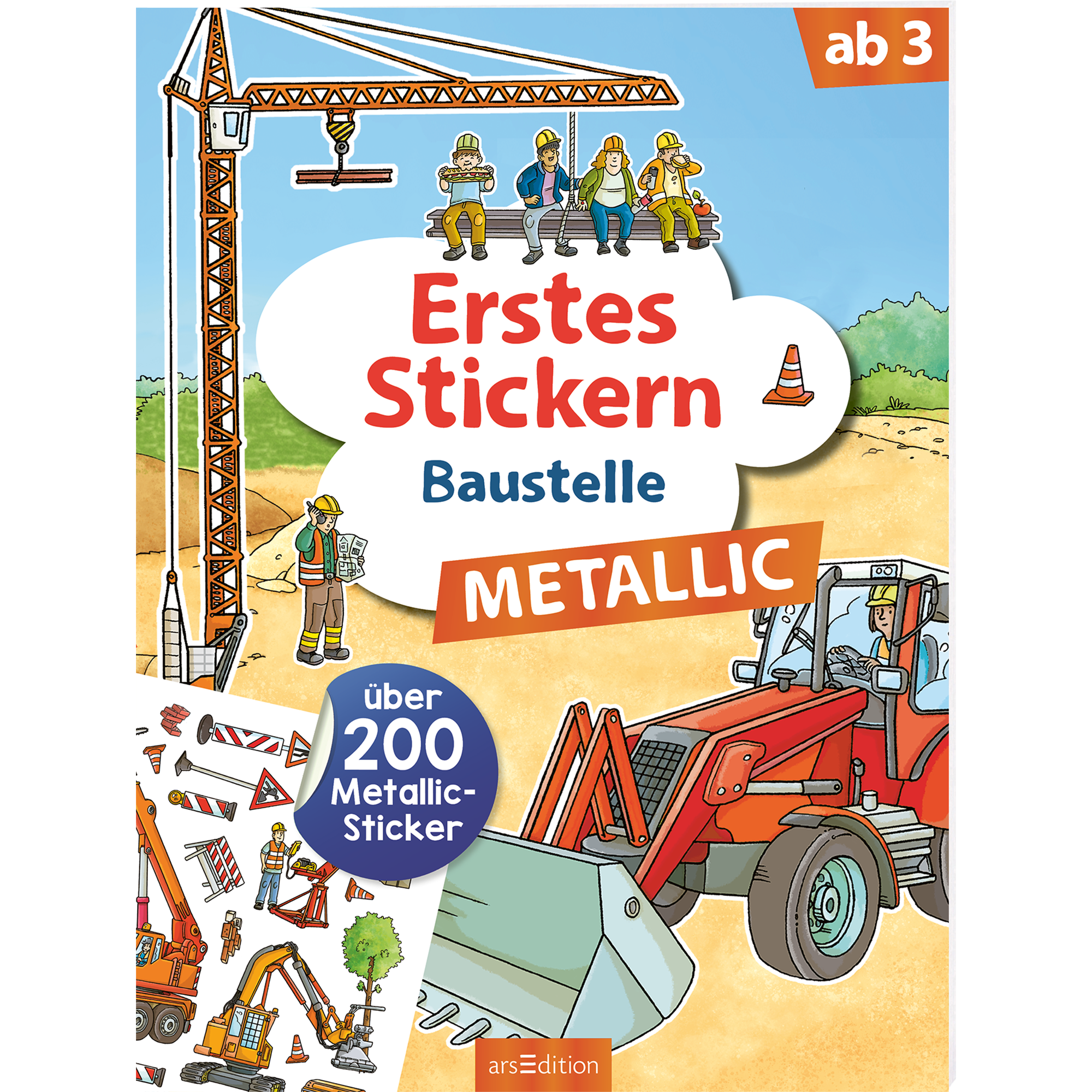 Erstes Stickern - Baustelle arsEdition 2000583322900 1