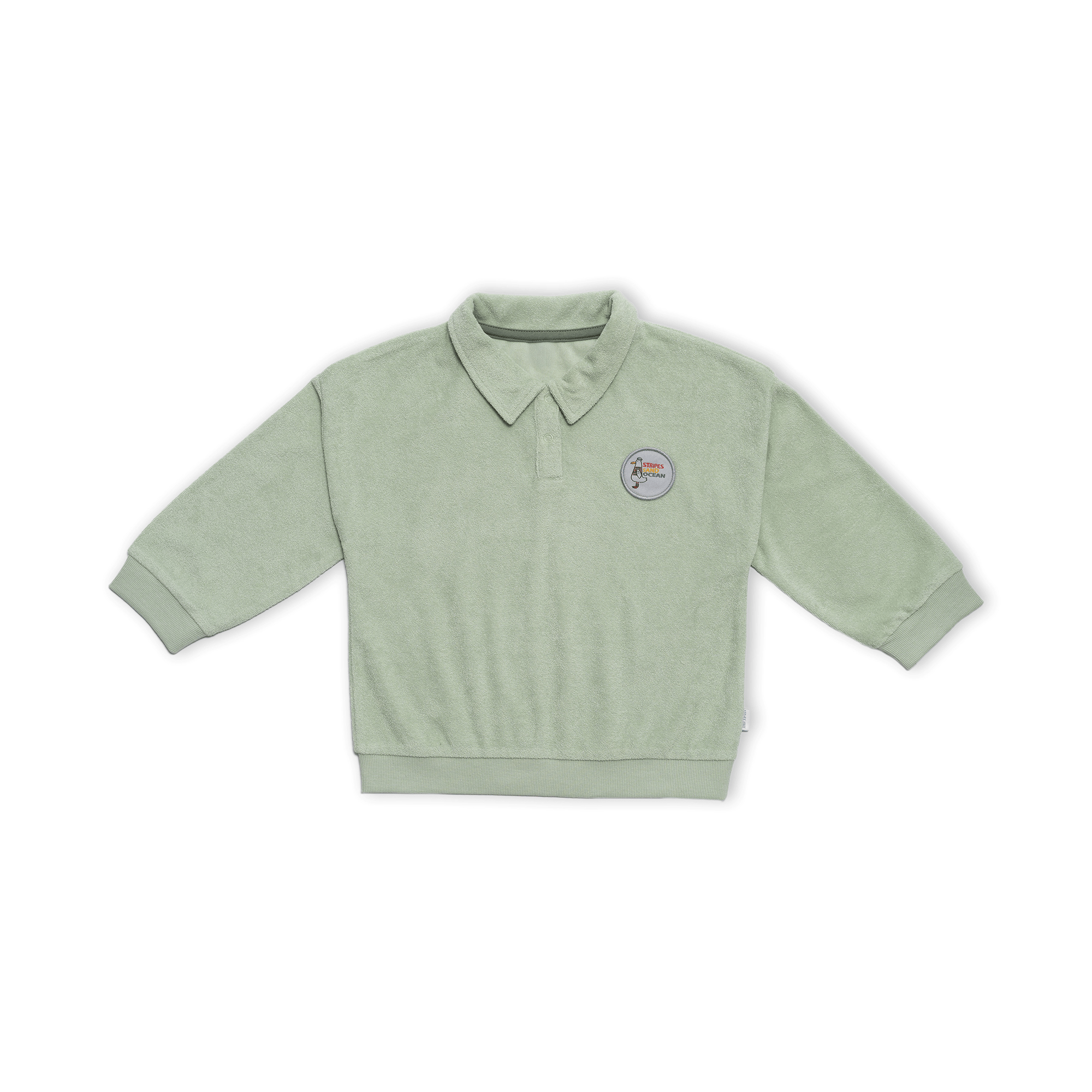 Frottee-Langarmshirt LITTLE ONE Grün M2000587864901 1