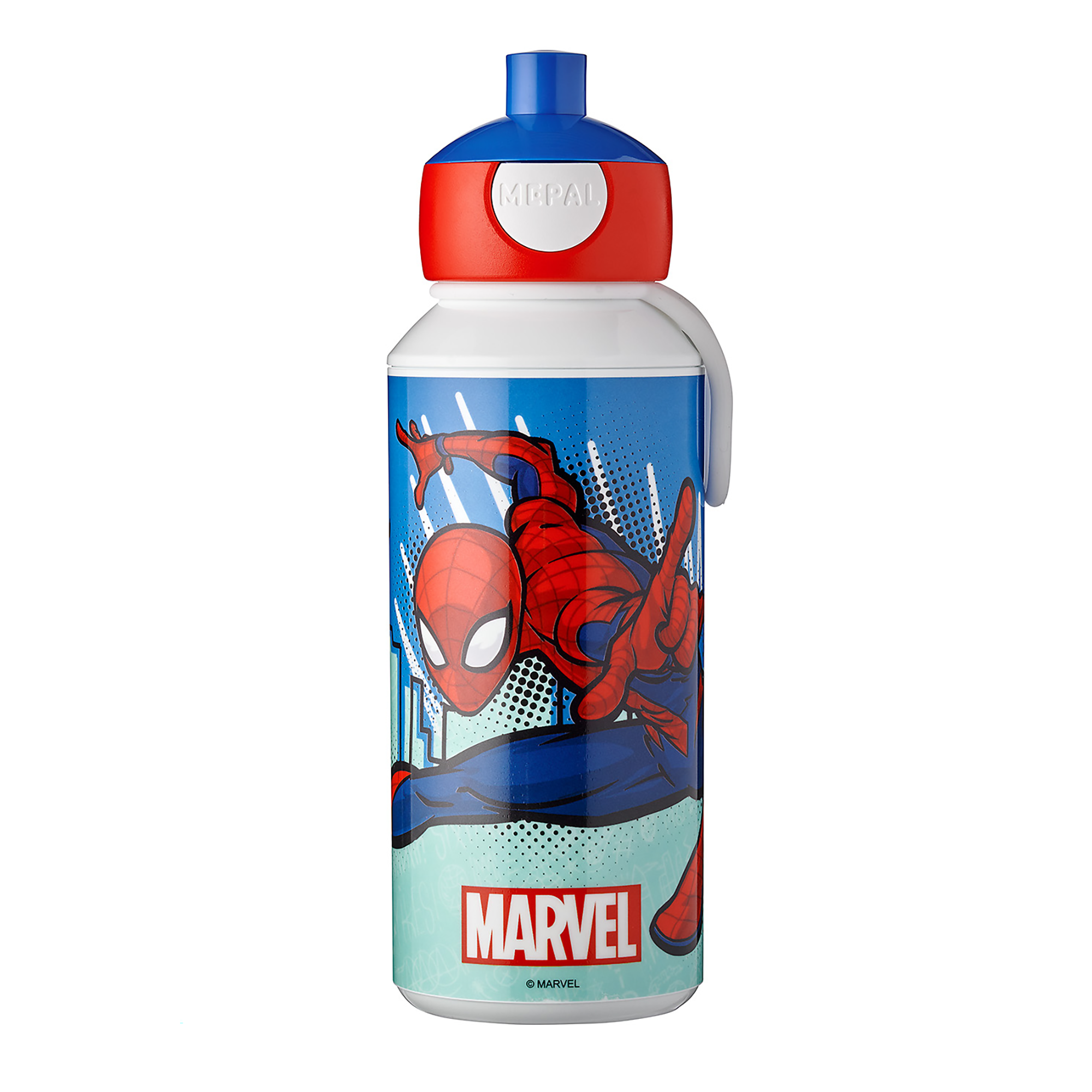 Trinkflasche Pop-Up Campus Spiderman MEPAL Orange 2000585339609 1