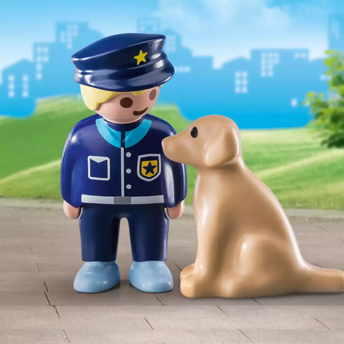 Polizist mit Hund playmobil Blau 2000579503894 3