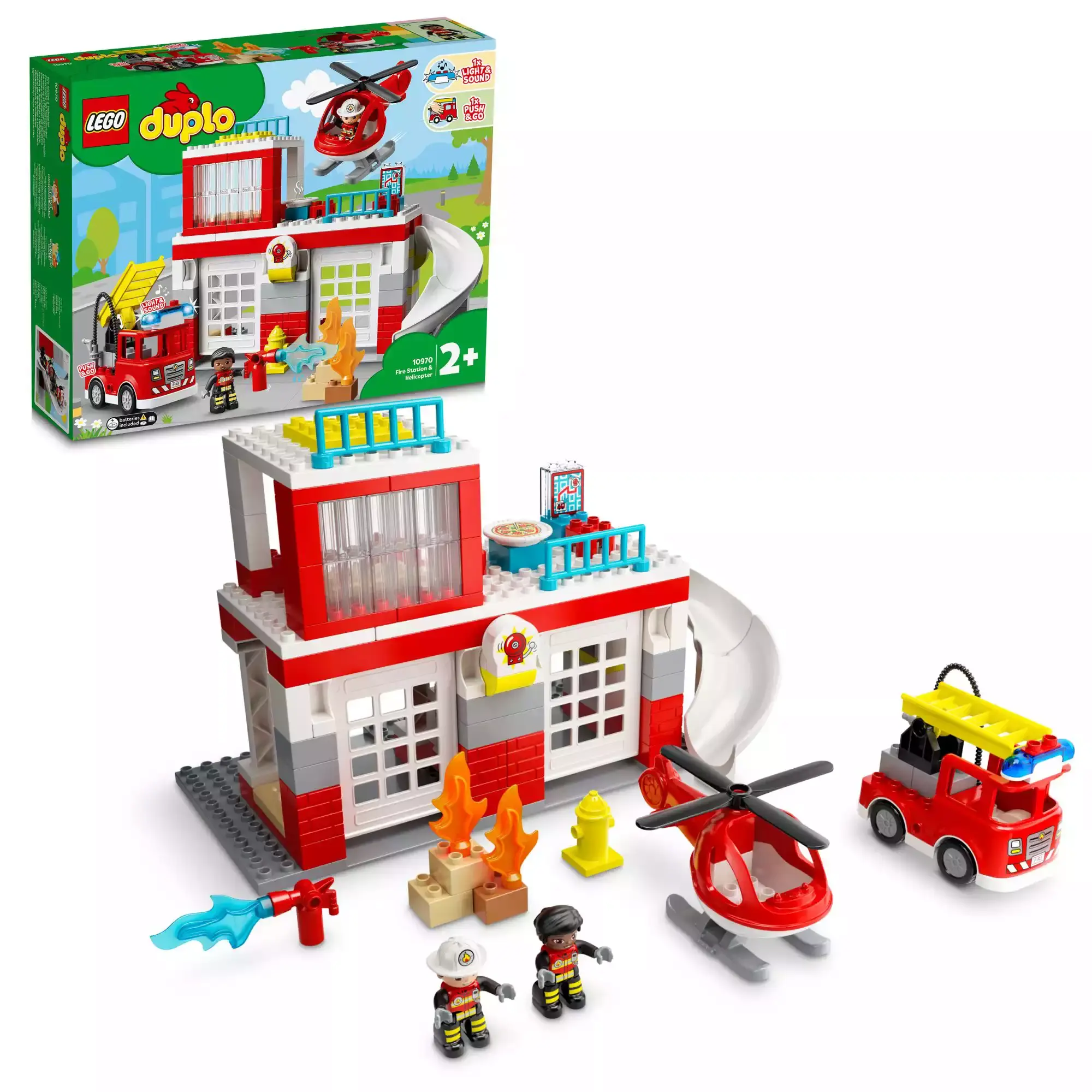 10970 Feuerwehrwache mit Hubschrauber LEGO duplo Mehrfarbig 2000582874400 1
