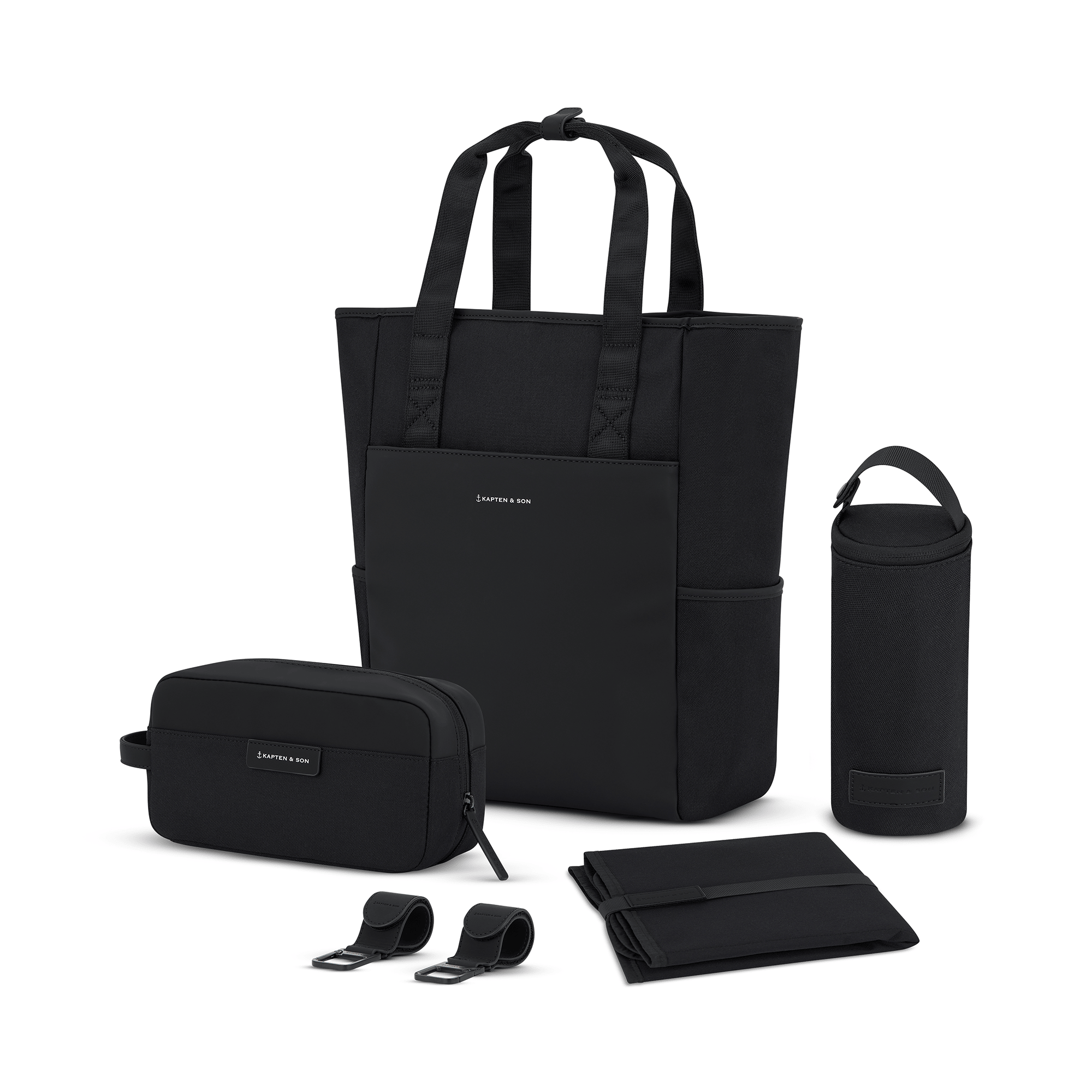 Wickelrucksack Lindby Diaper All Black KAPTEN & SON Schwarz 2000587908322 1