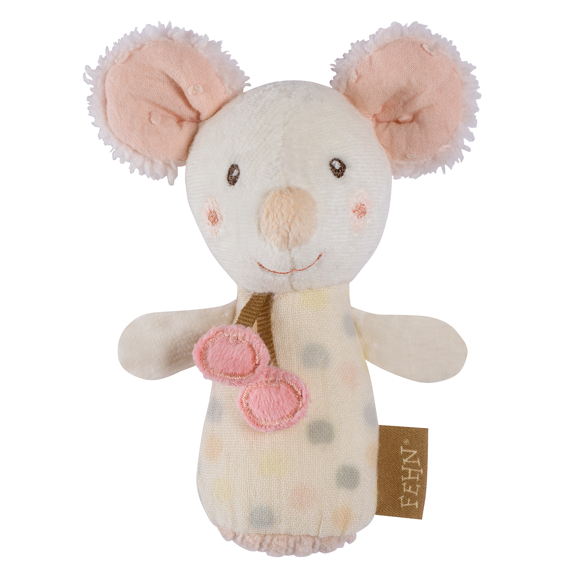 Mini-Rassel Maus fehn Beige 2000587076700 1