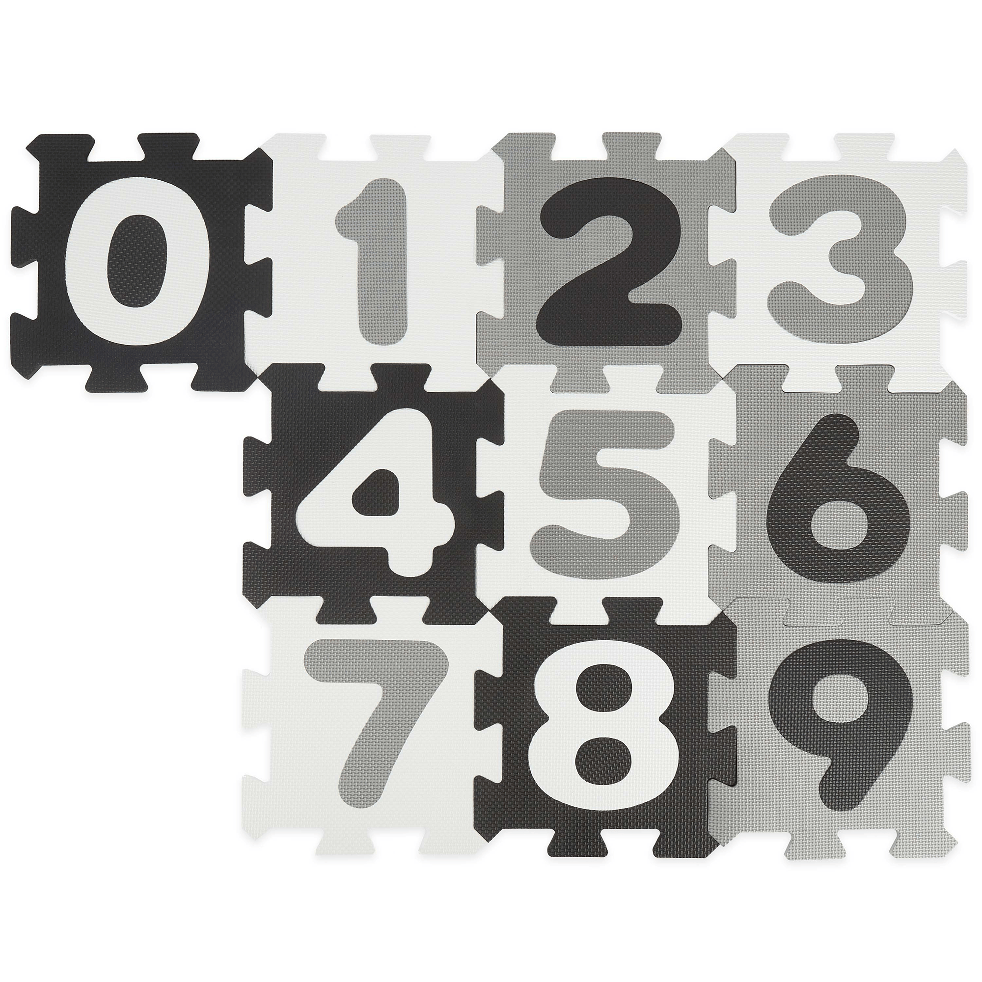 Puzzlematte Zahlen Hermelin bieco Grau 2000579871207 1