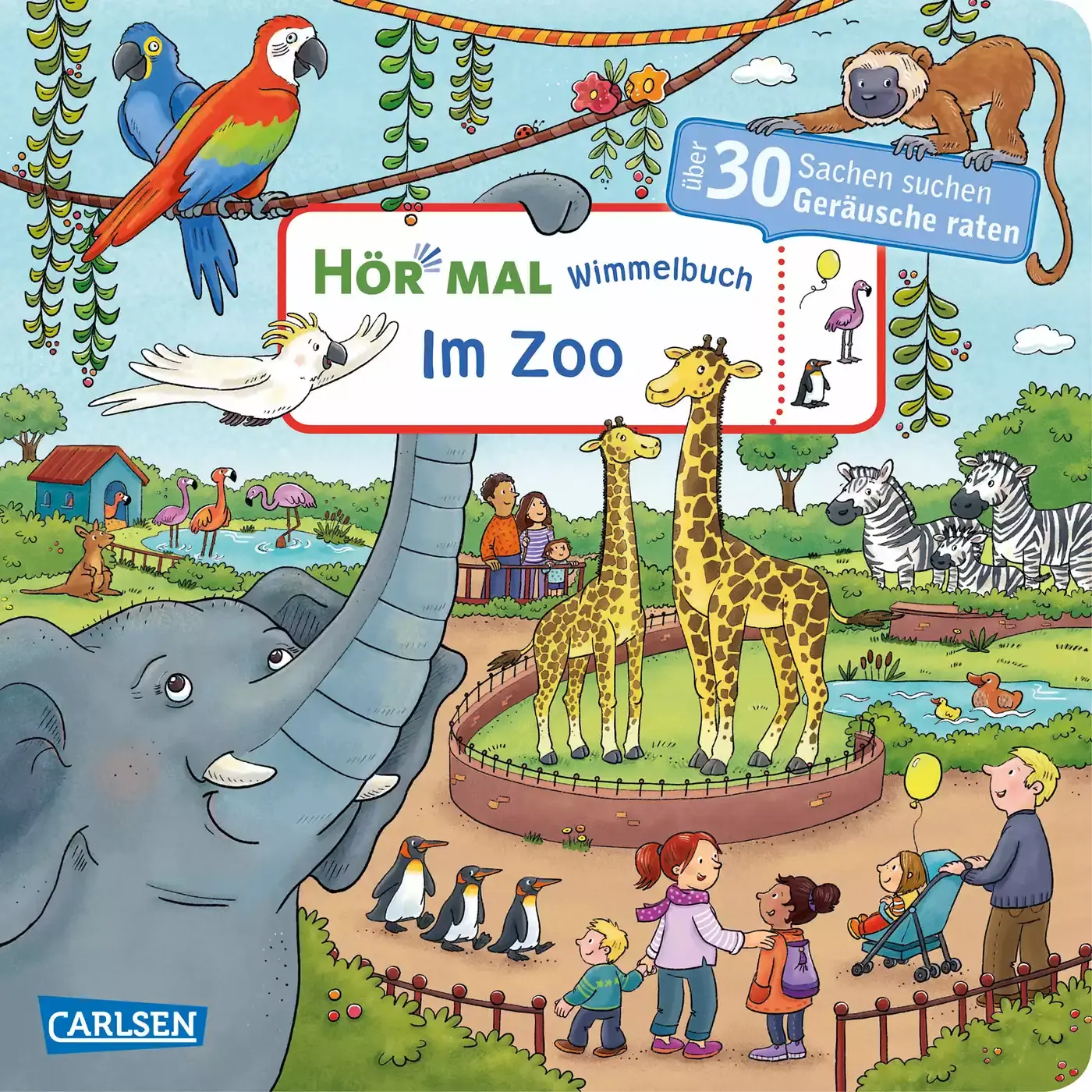 Hör mal: Wimmelbuch im Zoo CARLSEN Mehrfarbig 2000577795802 3