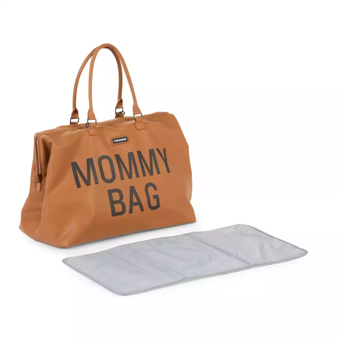 Mommy Bag Wickeltasche Leatherlook CHILDHOME Braun Braun Braun 2000580605020 1