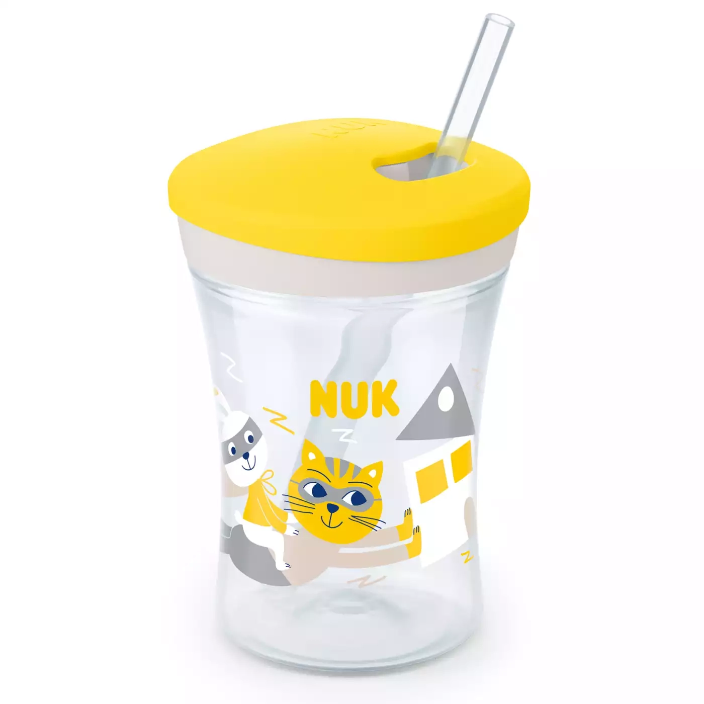 Evolution Action Cup Katze & Hase 230 ml NUK Gelb 2000581138107 1