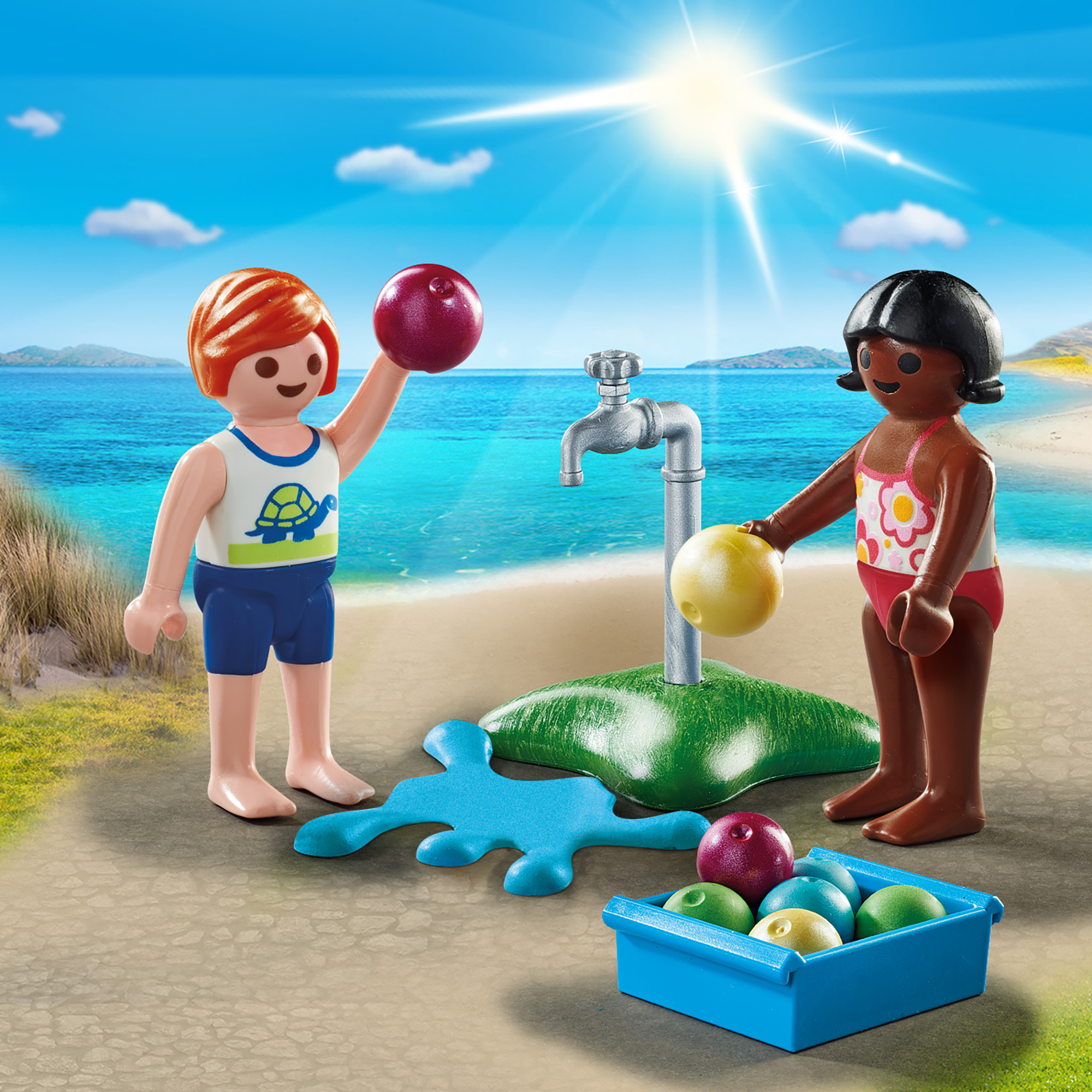 Kinder mit Wasserballons playmobil 2000584382101 1