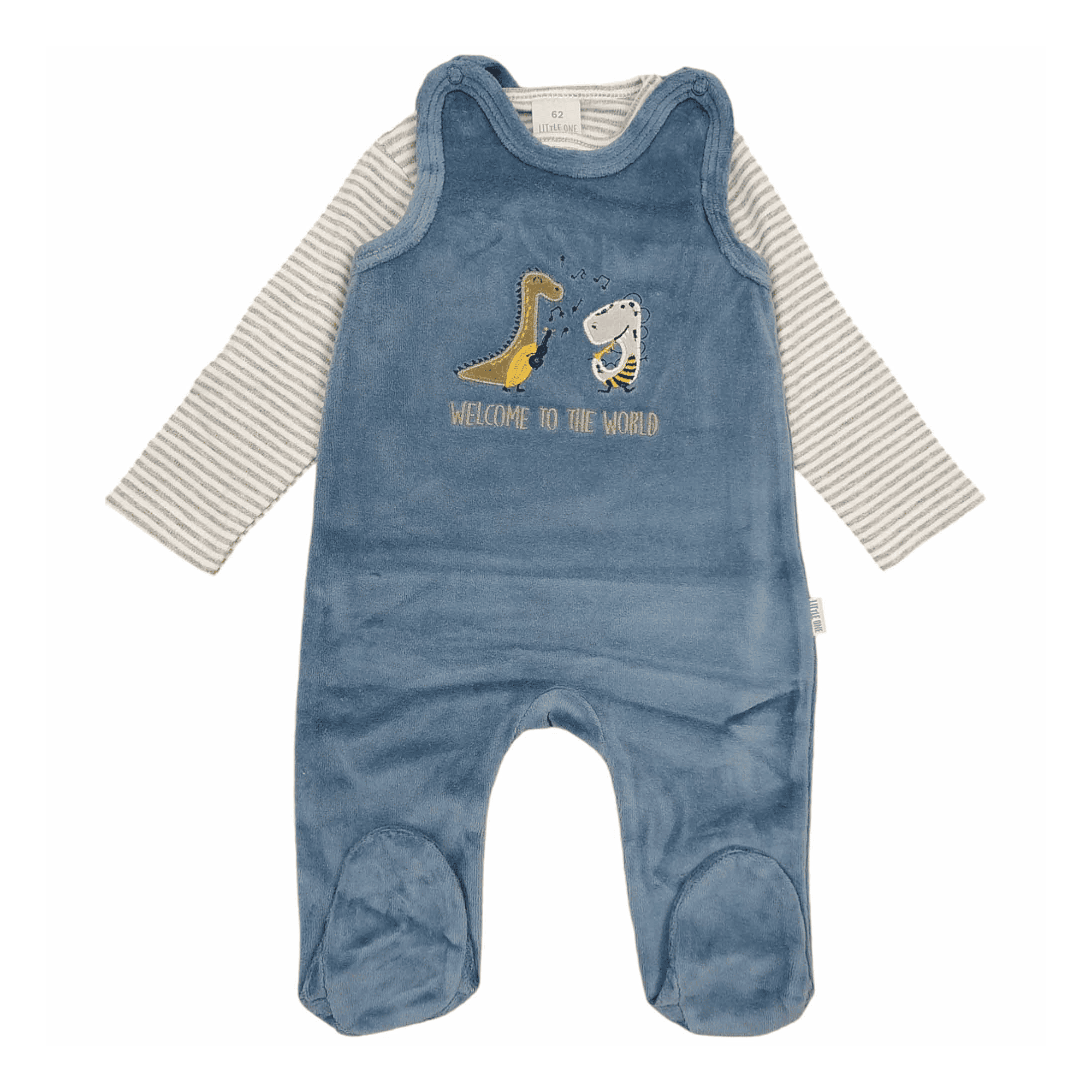 Nicky-Strampler Dinosaurier LITTLE ONE Blau M2000587499400 1