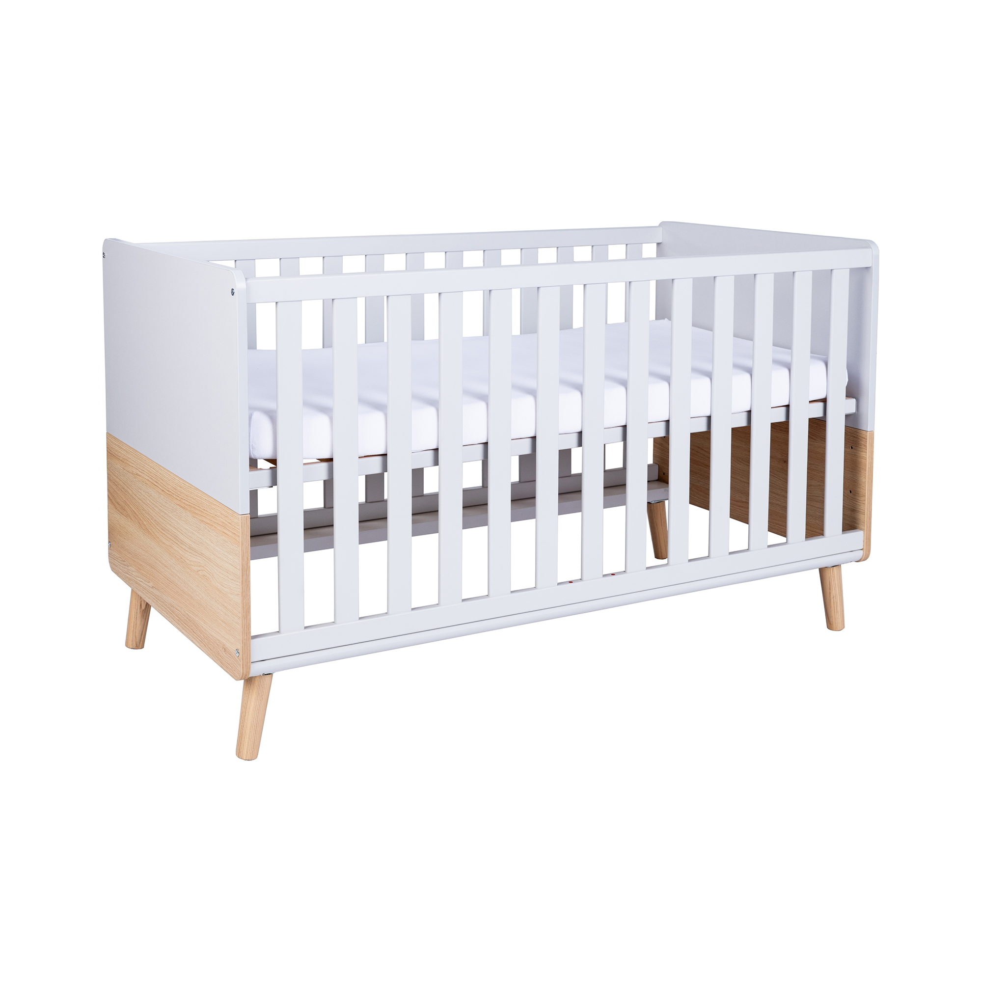 3-teiliges Babyzimmer-Set Lovis mit Kommodenfüßen 88 cm für die schmale Wickelkommode Arthur Berndt Grau 9000000000767 2