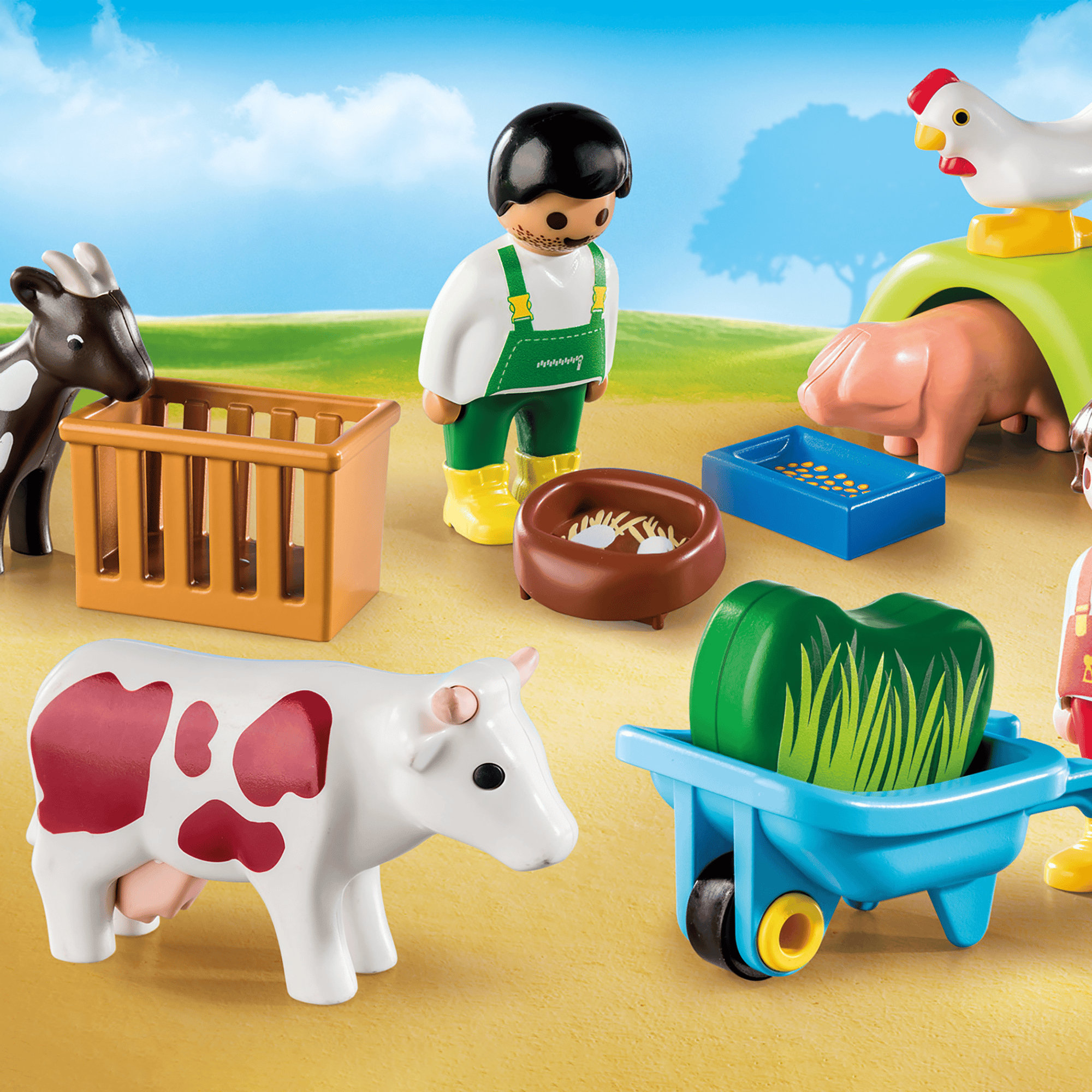 Spielspaß auf dem Bauernhof playmobil Mehrfarbig 2000583278405 1