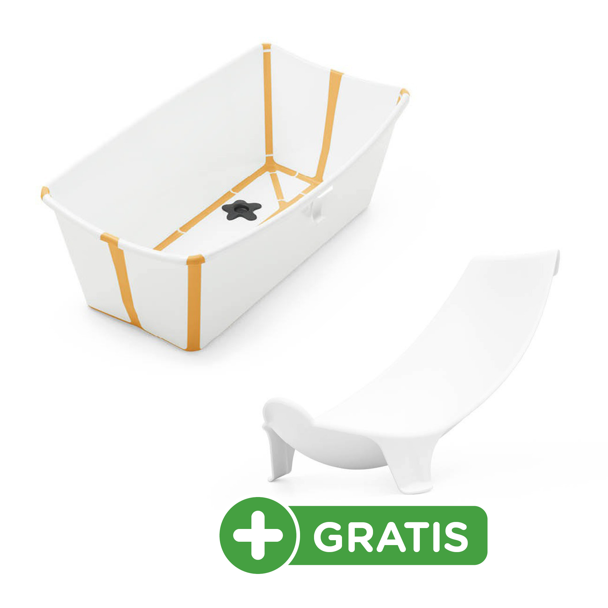 Flexi Bath® White Yellow mit hitzeempfindlichem Stöpsel STOKKE Gelb 2000576741107 1