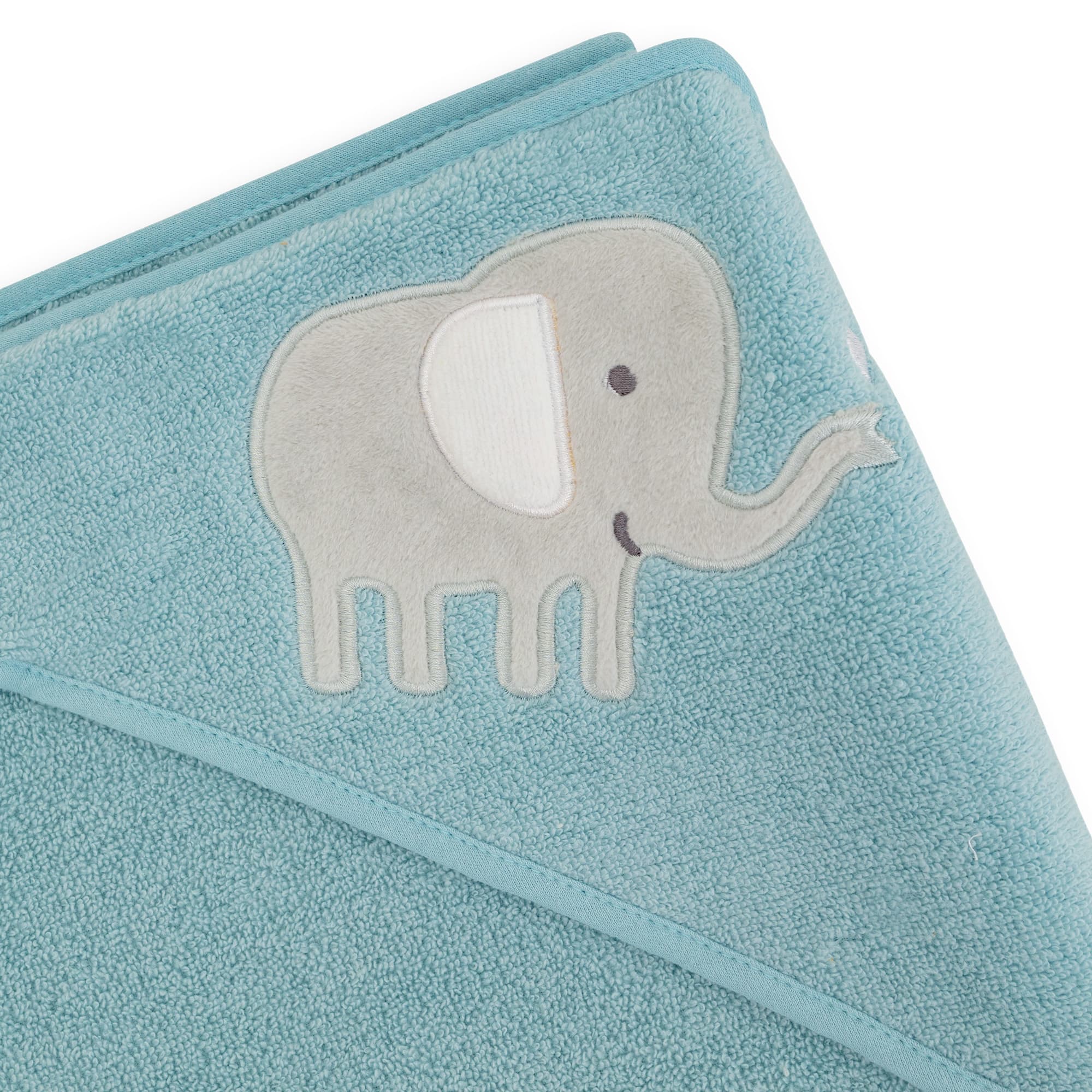 Badetuch Elefant 100x100 cm LITTLE ONE Blau 2000578844448 2