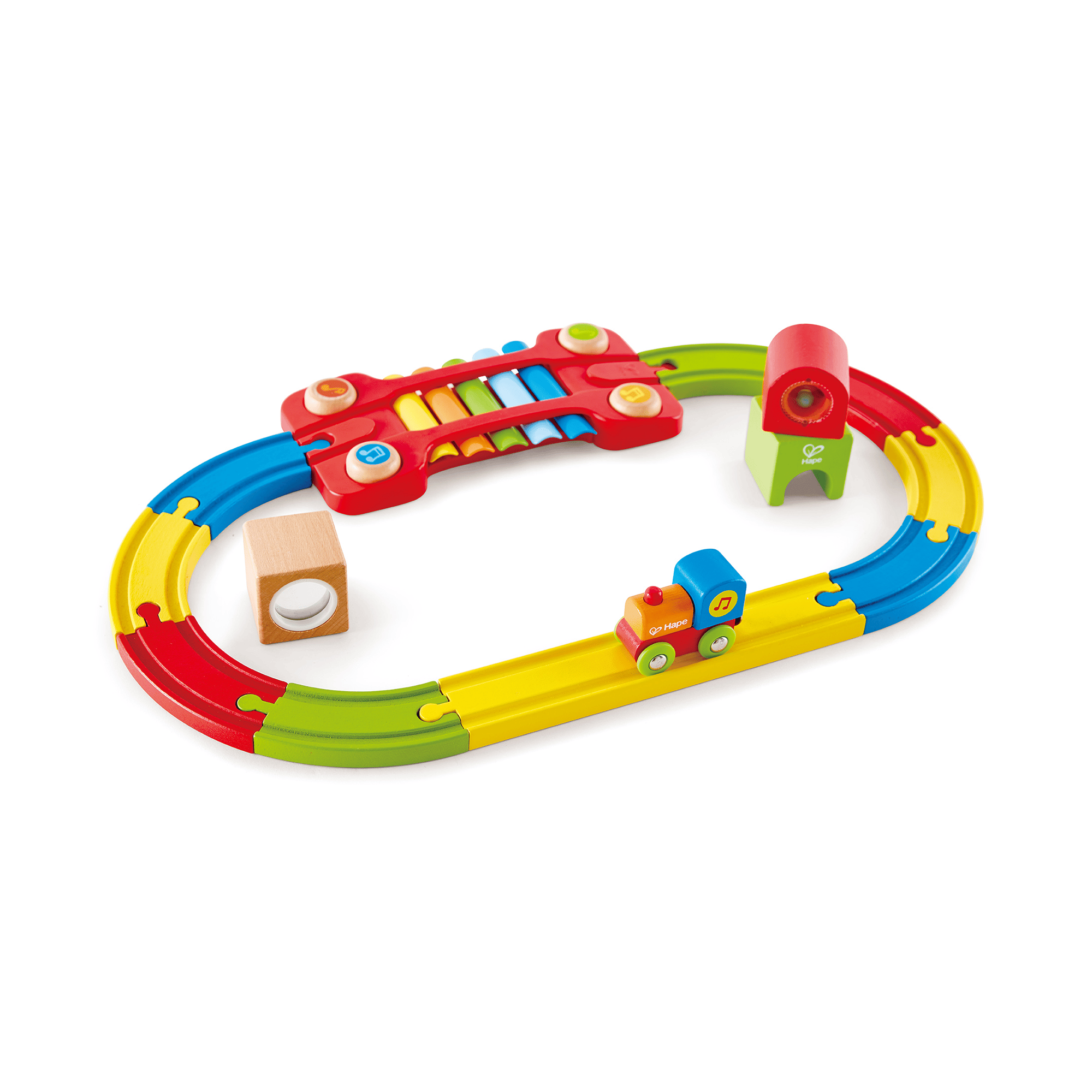 Eisenbahn-Set Hape mehrfarbig 2000577354009 1