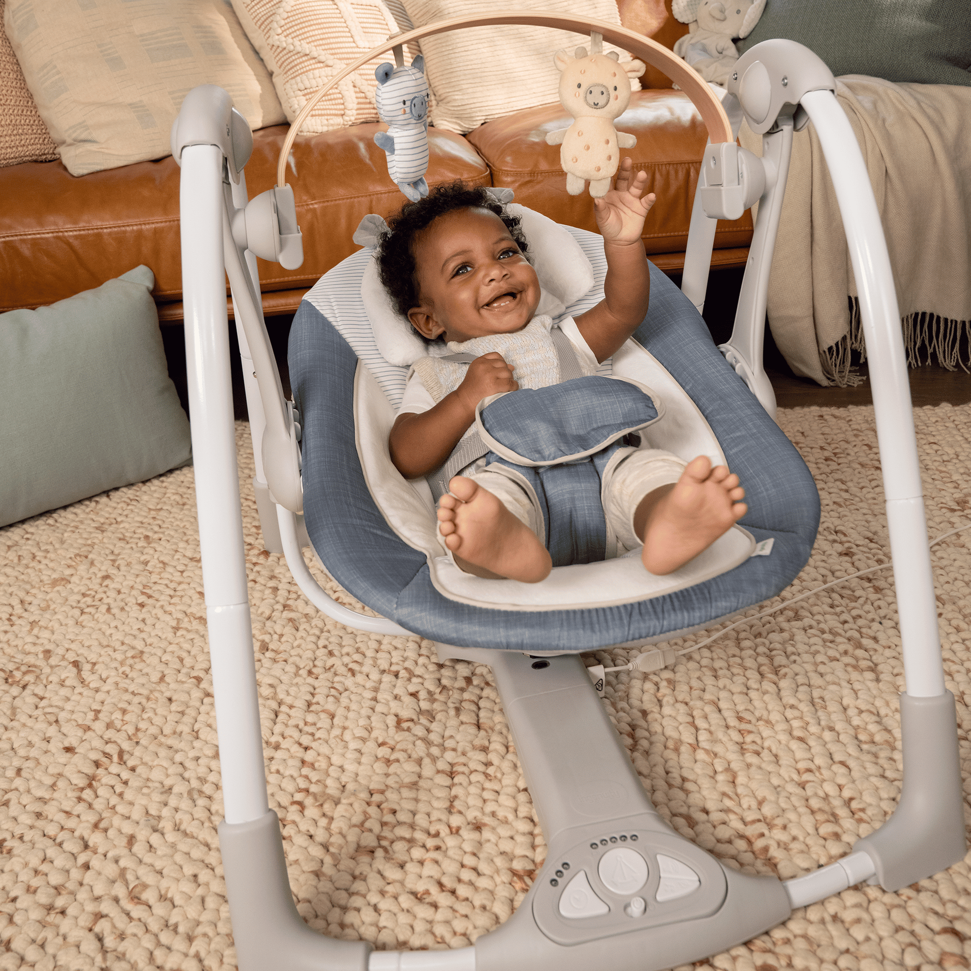 Swing ’n Go Portable Swing™ - Chambray ingenuity Grau 2000587219206 2