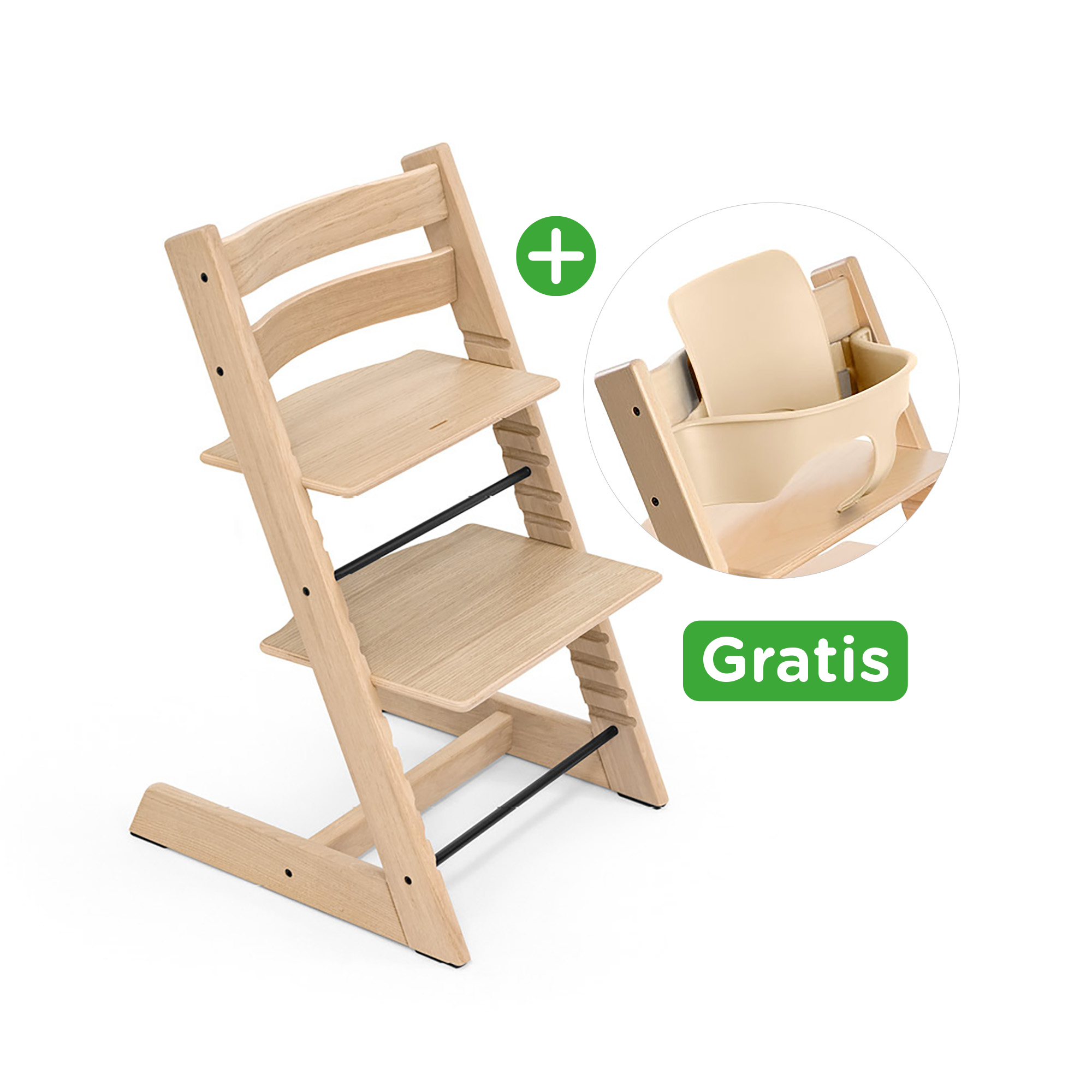 Tripp Trapp® Oak Natural STOKKE Braun 2000572129107 1