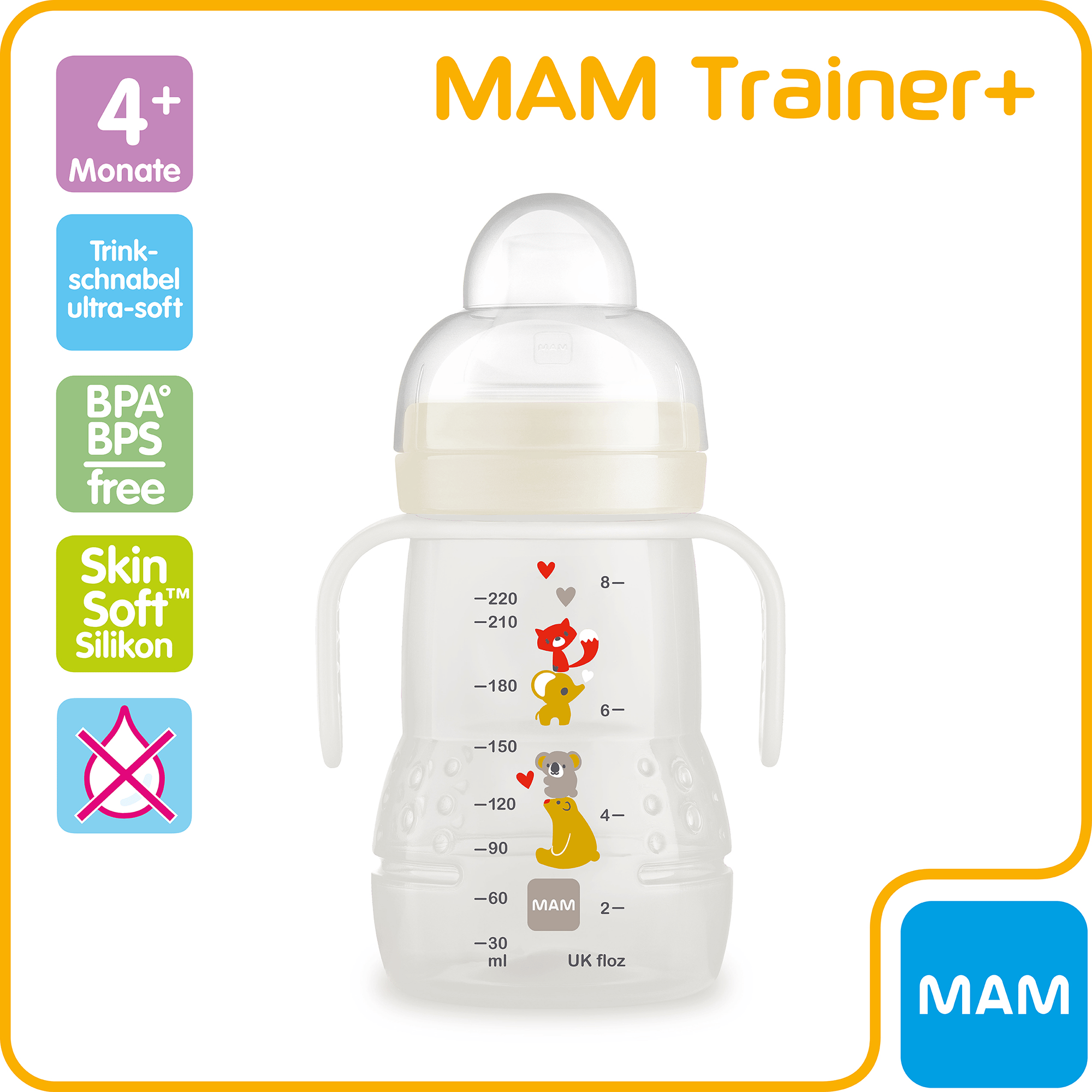 Trainer+ Koala 220ml MAM Beige 2000583745907 2