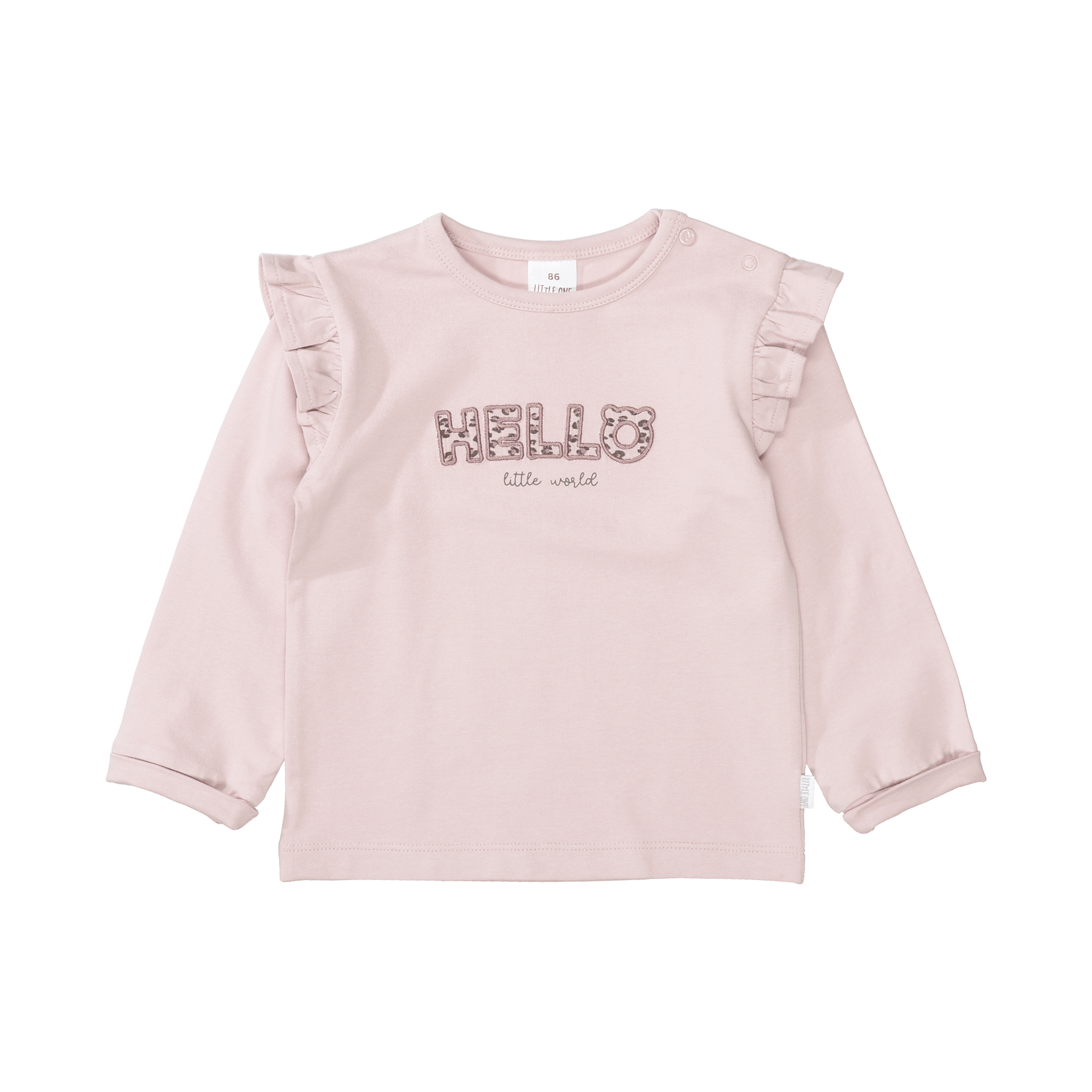 Sweatshirt Hello Little World LITTLE ONE Rosa M2000587088802 1