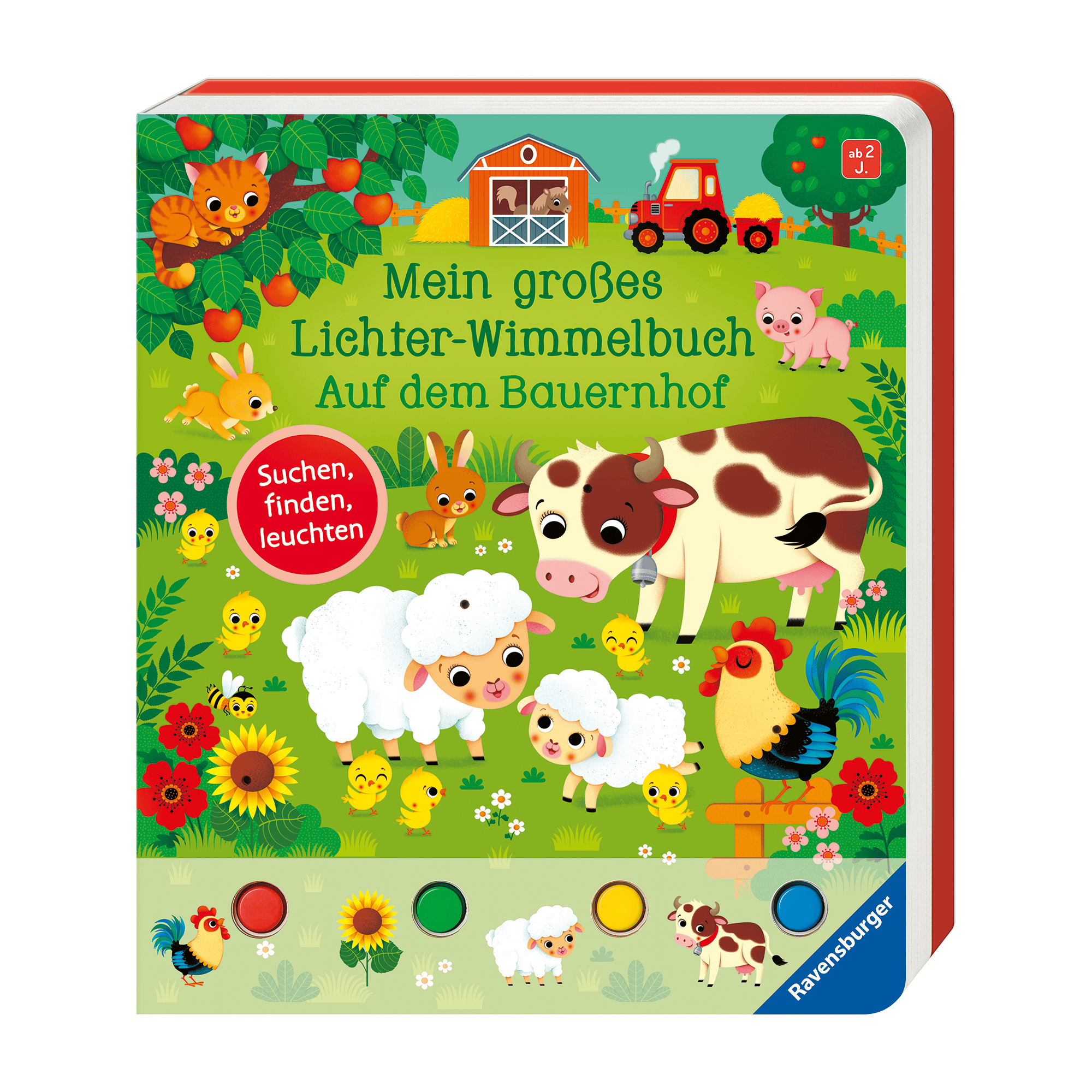 Mein großes Lichter-Wimmelbuch: Auf dem Bauernhof Ravensburger mehrfarbig 2000582863602 1