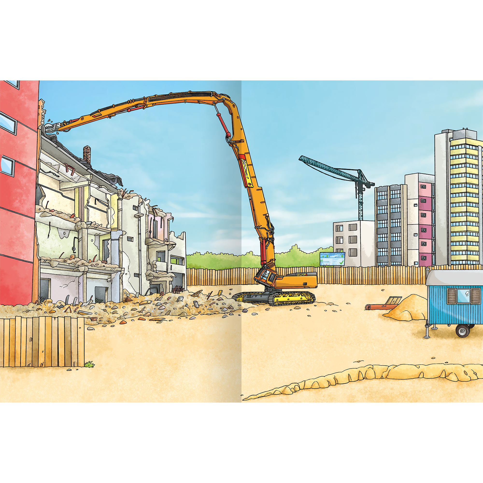 Erstes Stickern - Baustelle arsEdition 2000583322900 2