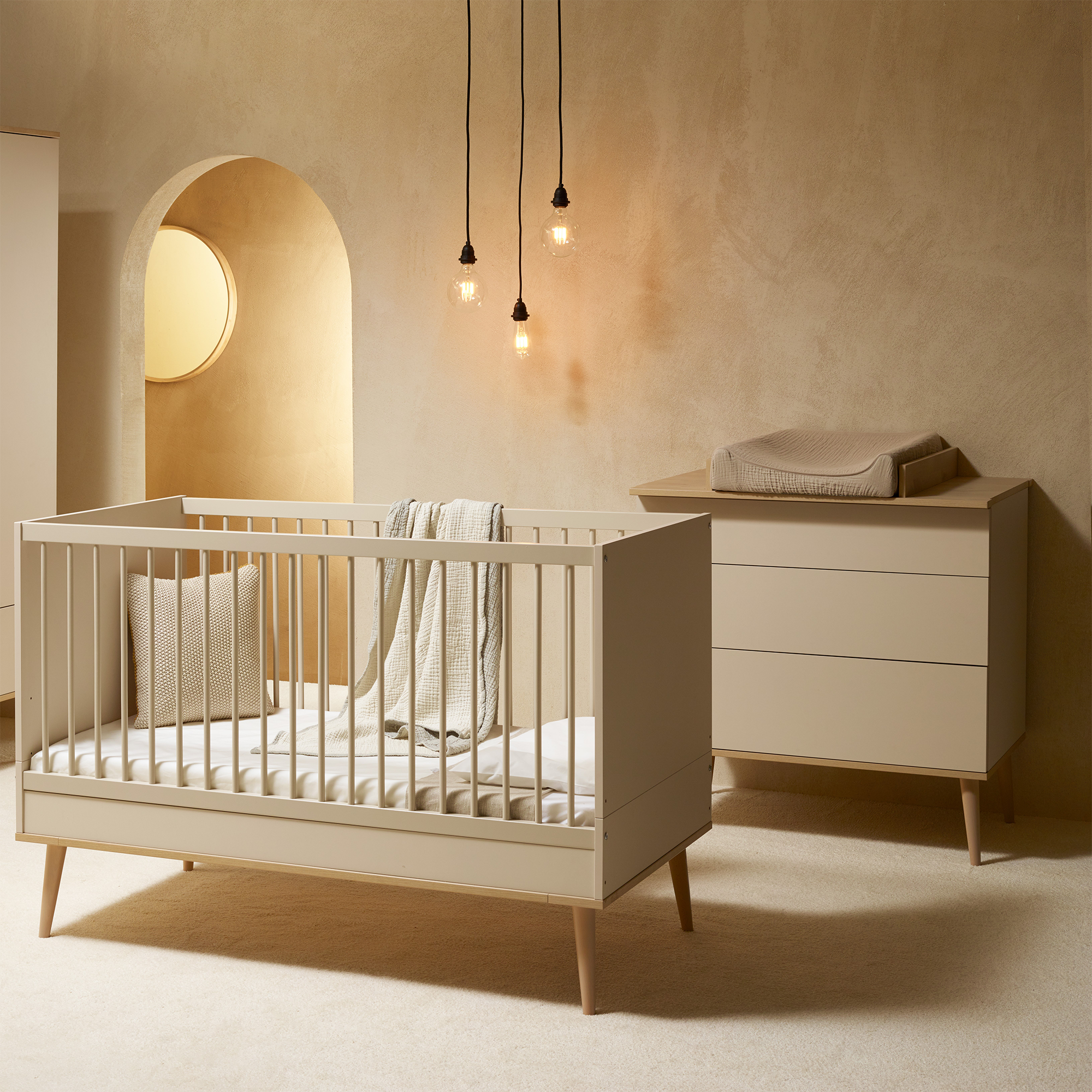 3-teiliges Babyzimmer Flow Quax Beige 9000000000747 1