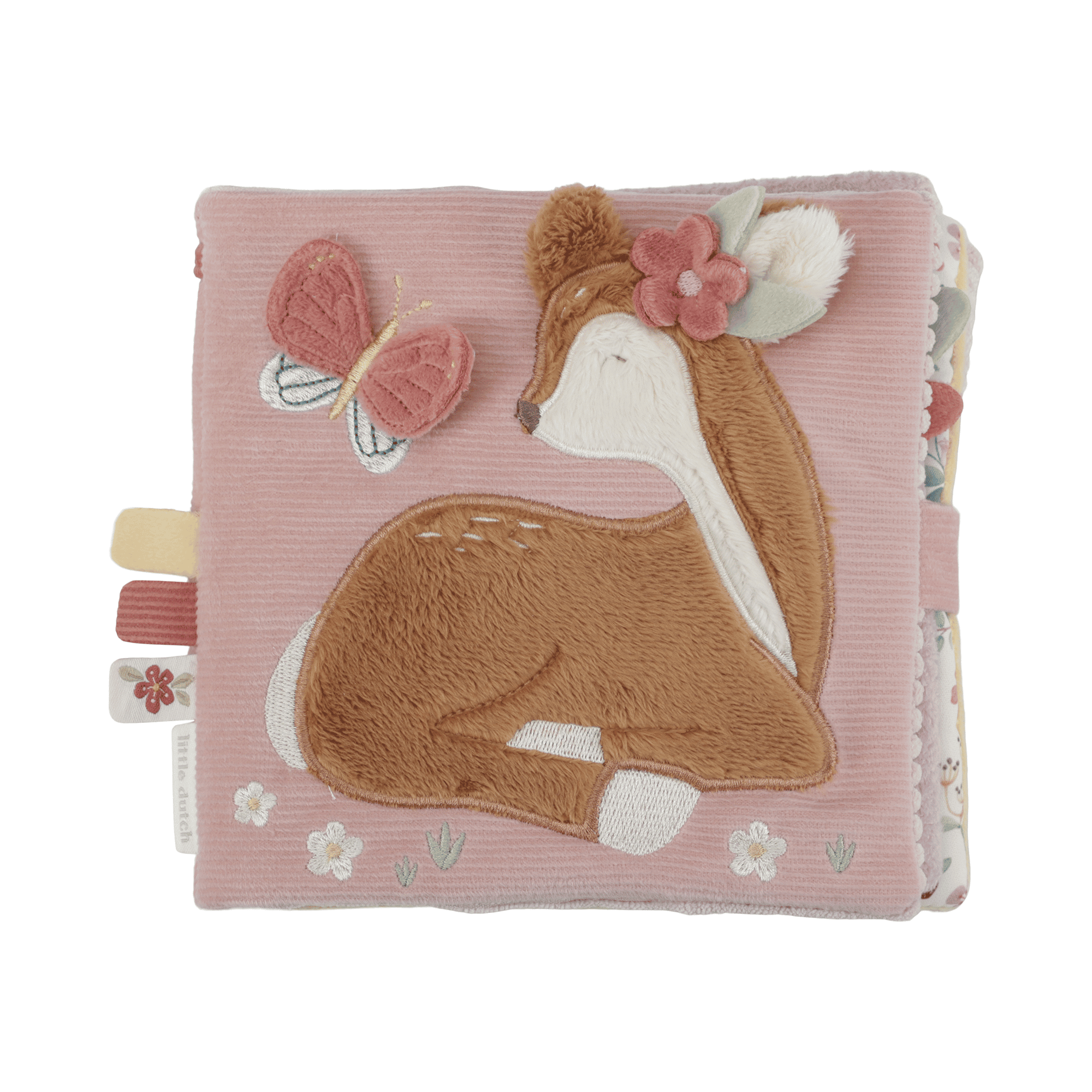 Stoffbuch mit Aktivitäten Fairy Garden LITTLE DUTCH Rosa 2000587386502 1