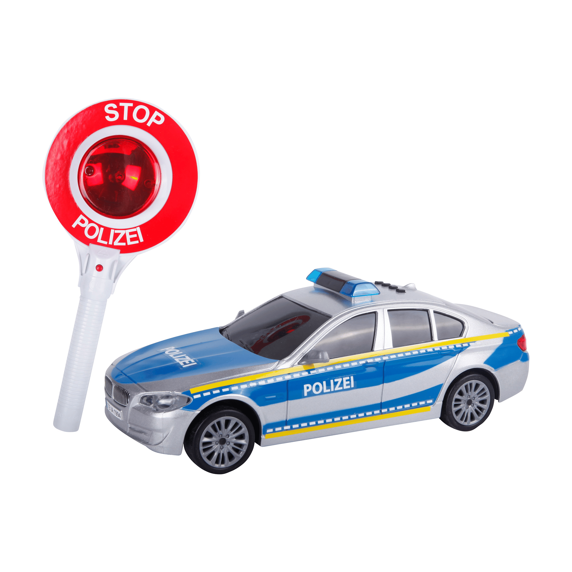 Polizeiauto mit Polizeikelle SPEEDZONE Blau 2000571494305 1