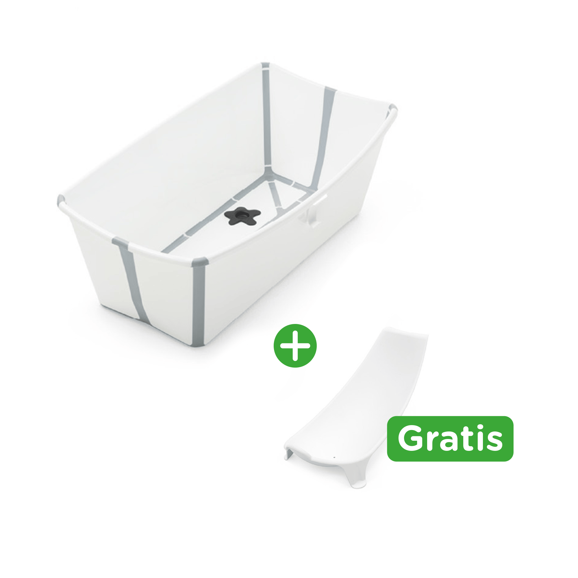 Flexi Bath® XL White mit hitzeempfindlichem Stöpsel STOKKE Weiß 2000576966609 1