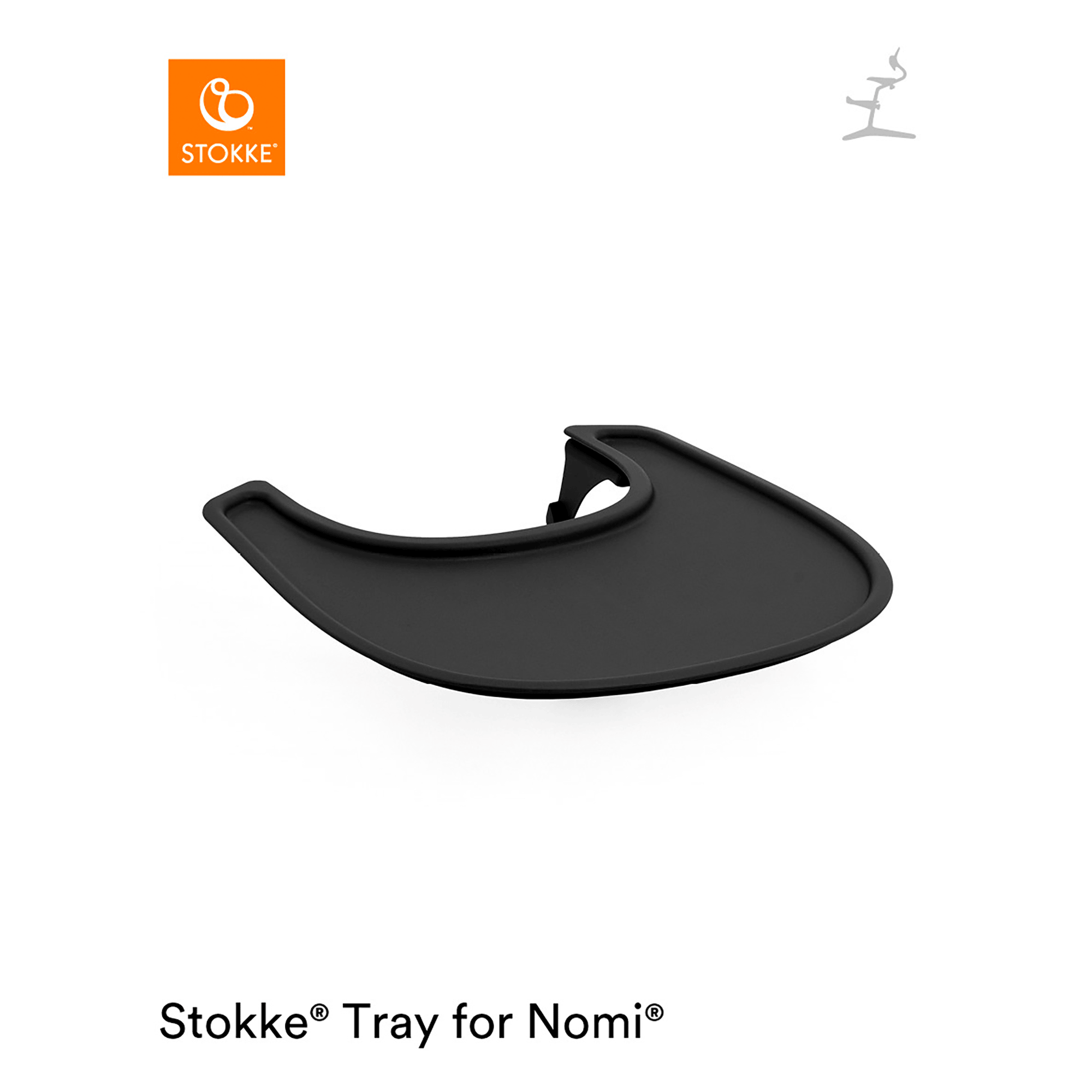 Nomi® Tray Black STOKKE Schwarz 2000584234400 1