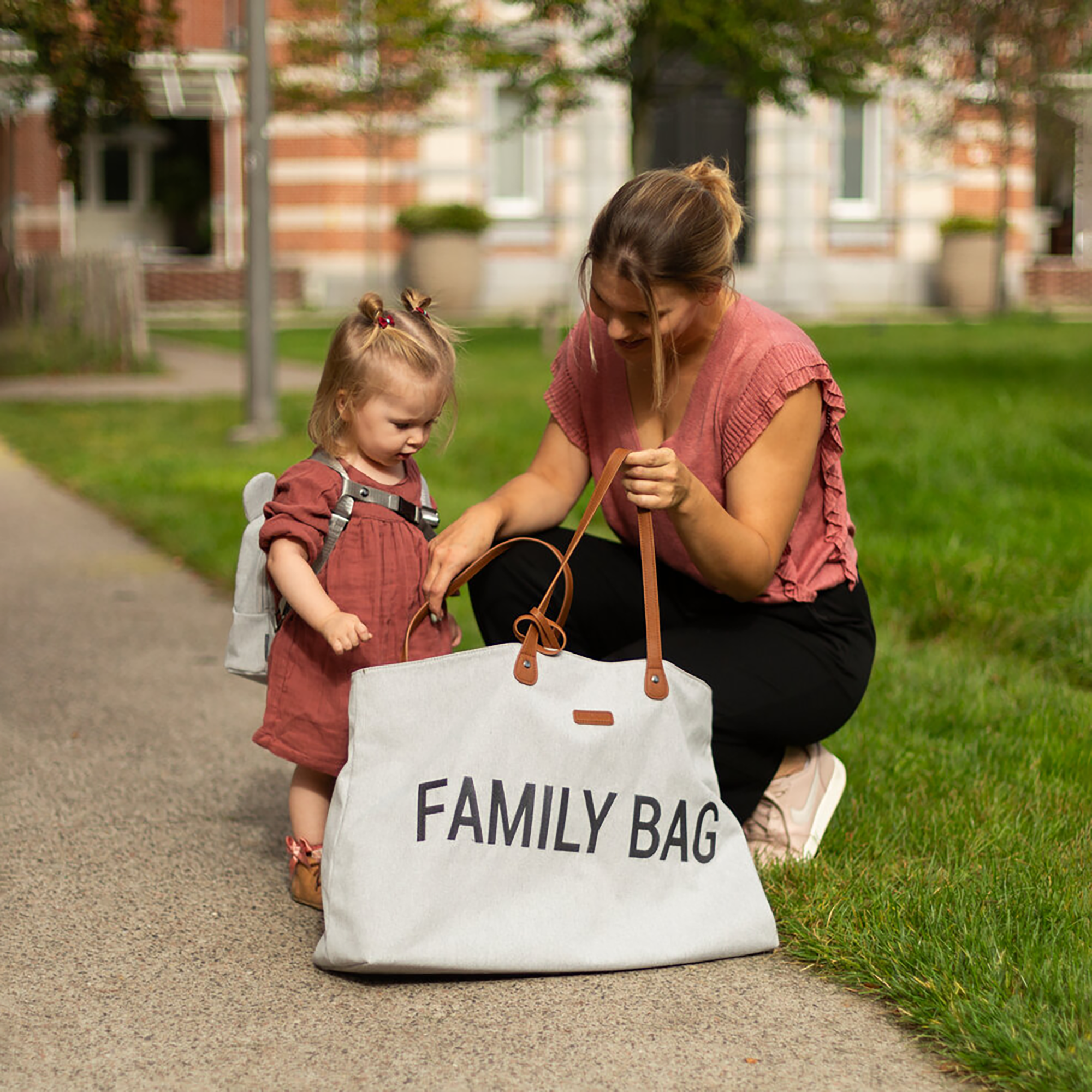 Family Bag Tragetasche Grau CHILDHOME Grau 2000583707677 2