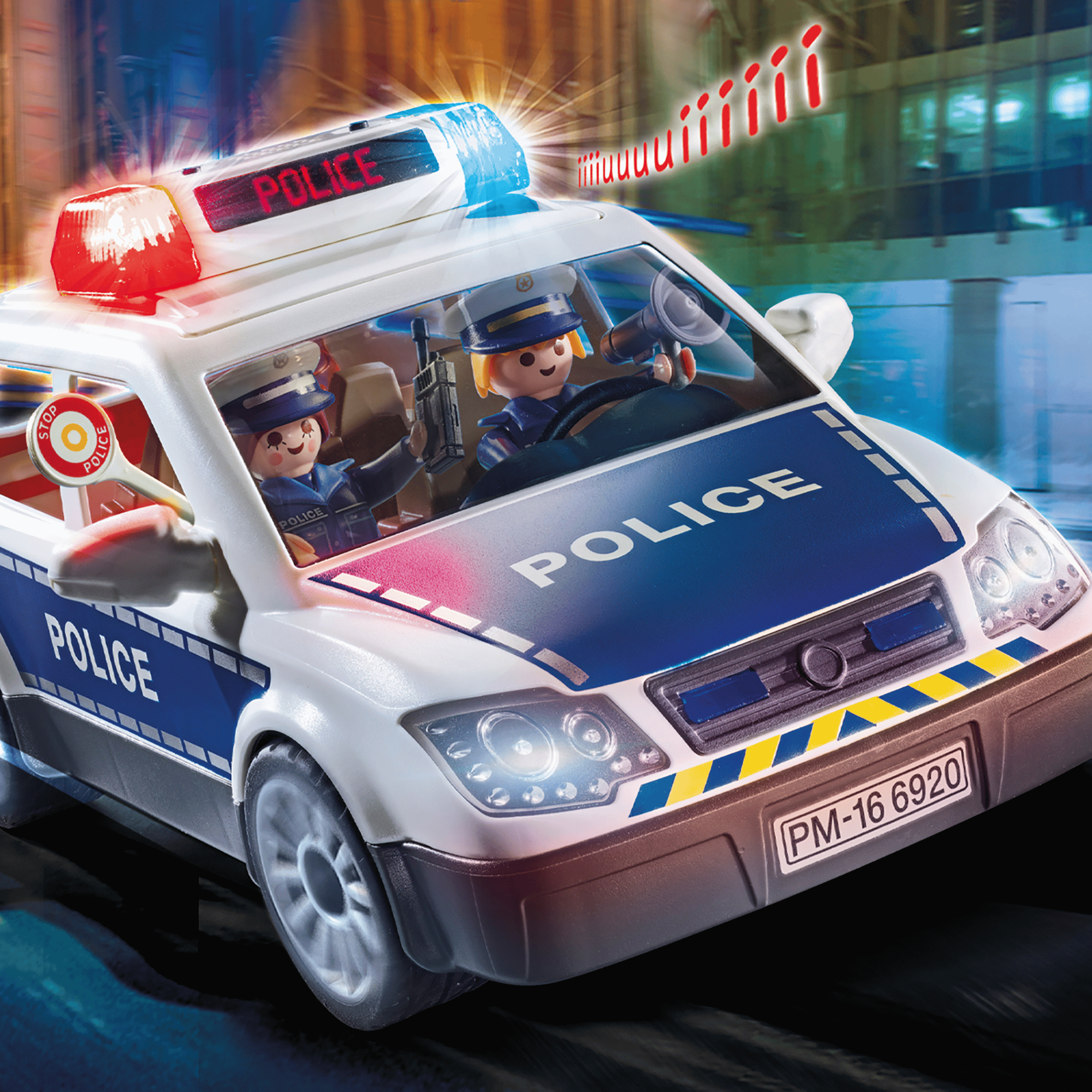 Polizei-Einsatzwagen playmobil Mehrfarbig 2000571476981 1