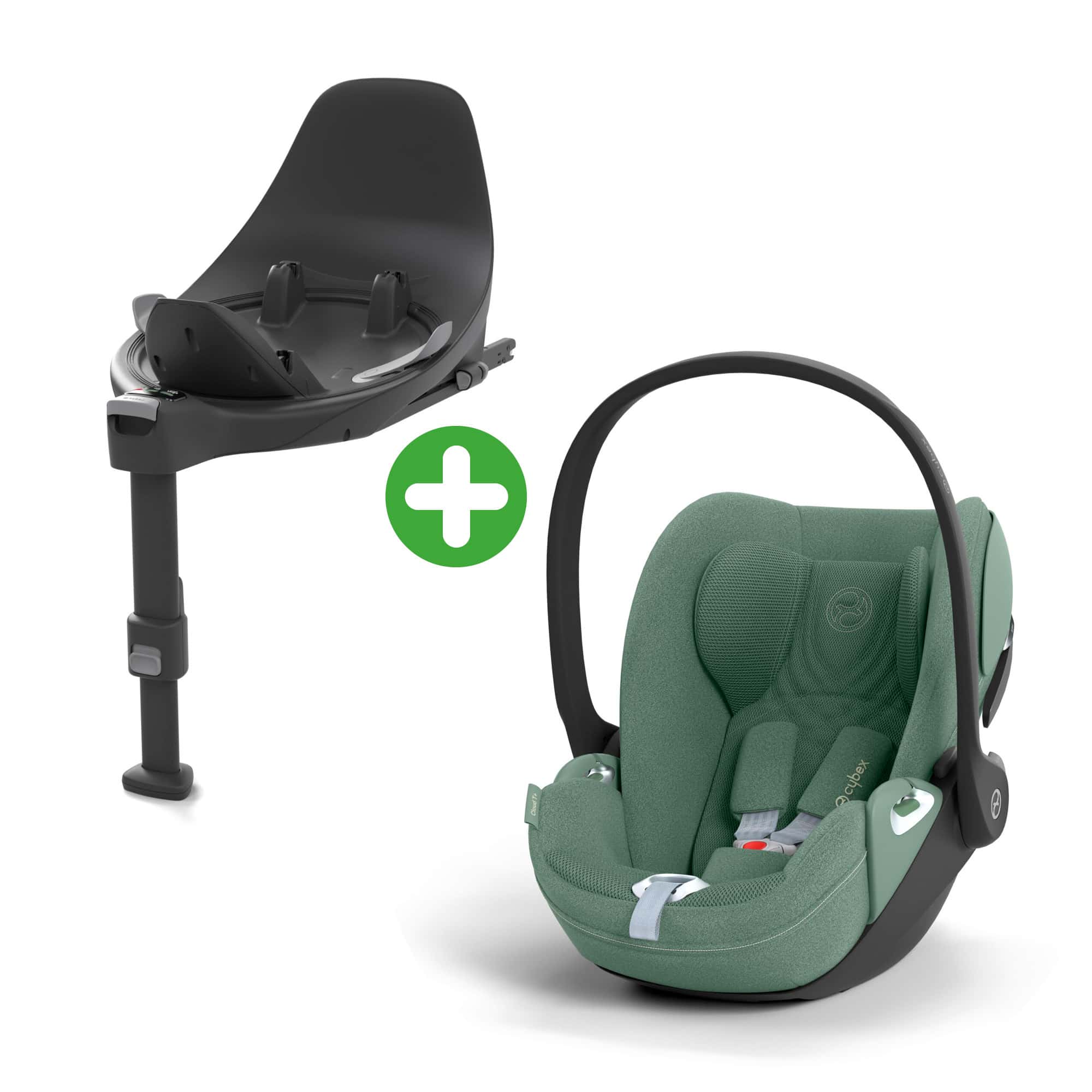 Set Cloud T i-Size Plus Leaf Green mit Base T Black cybex PLATINUM Grün 9000000000754 1