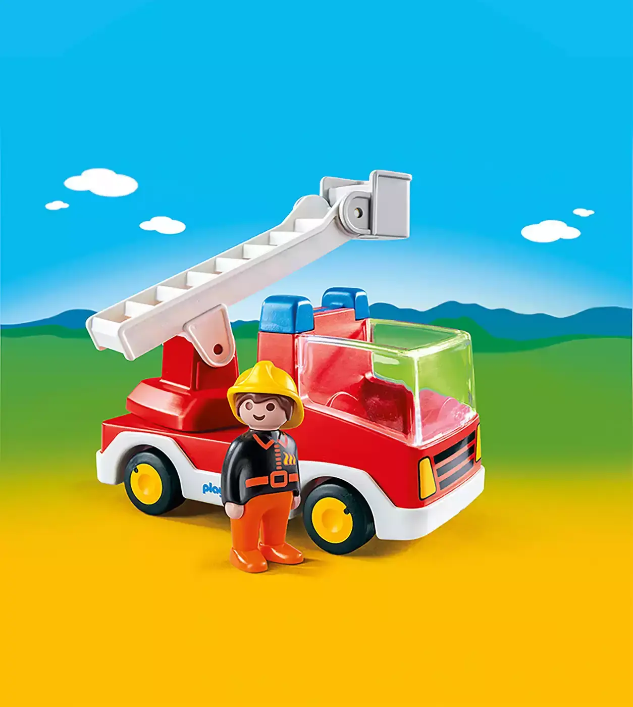 Feuerwehrleiterfahrzeug 6967 playmobil Rot 2000568454909 3