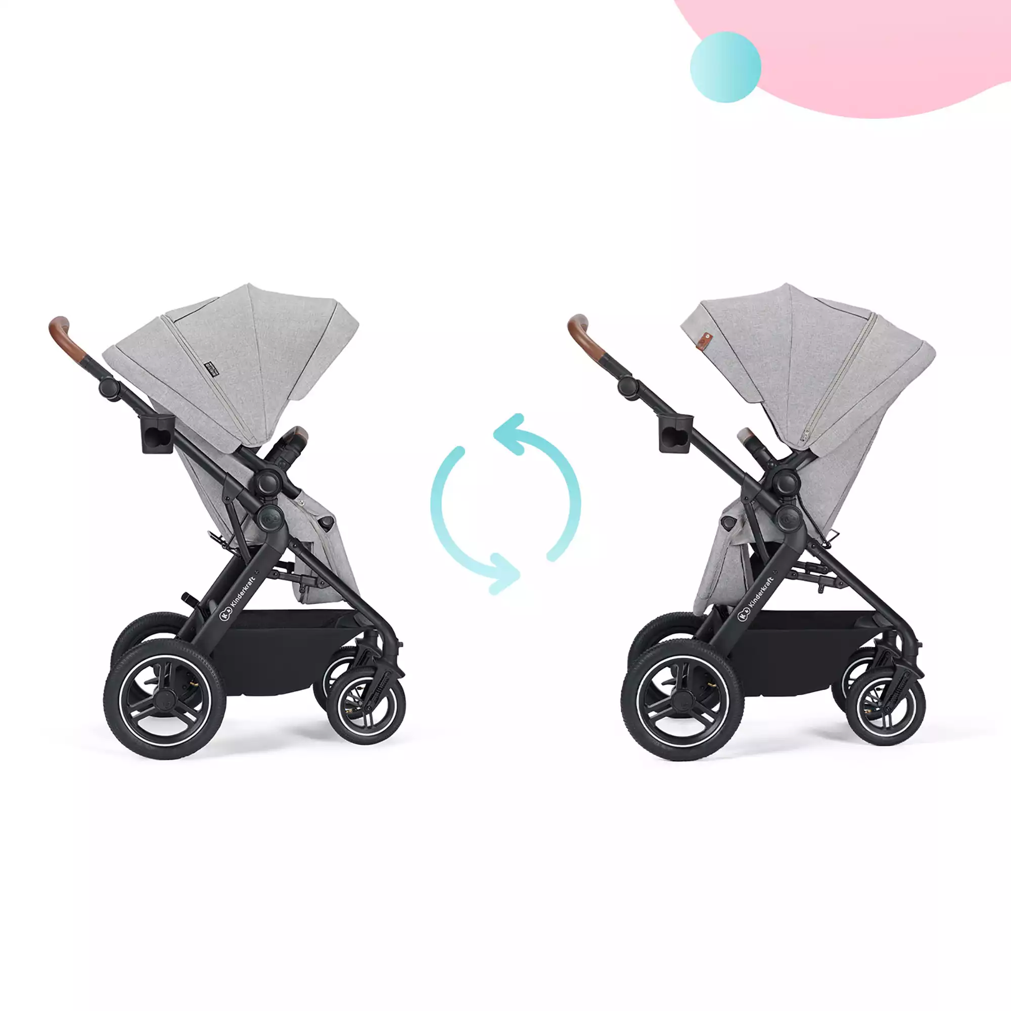 Kinderkraft B-Tour 3in1 Light Grey | Grau | BabyOne