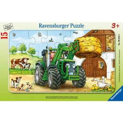Ravensburger Kinderpuzzle Bagger, Traktor und Kipplader